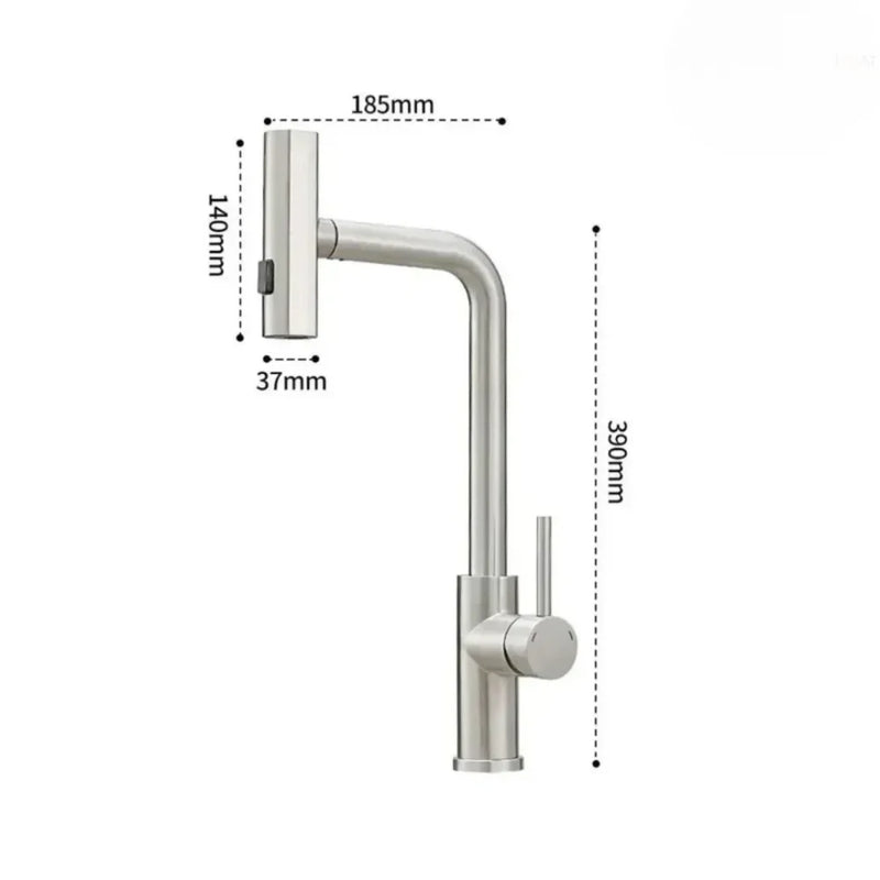 Multifunctional Flexible Waterfall Tap in Use